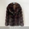 New sable young fashion spring new short environmentally friendly fur fur coat women's thermal coat