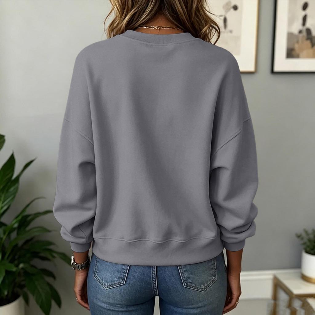 Felpa Colorata Casual da Donna
