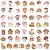 50PCS Cute Mushroom Stickers: Waterproof DIY Decals for Notebooks & Luggage