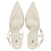 Zara Pu Elegant Fashionable Exquisite Open-Back Stiletto Heels 10Cm Women Heels White 12217510001