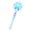 1Set Snowflake Light Sound Sticks Kid Cosplay Props Princess Wand Toy Fairy Girls Glowing Wands Christmas Halloween Children Toy