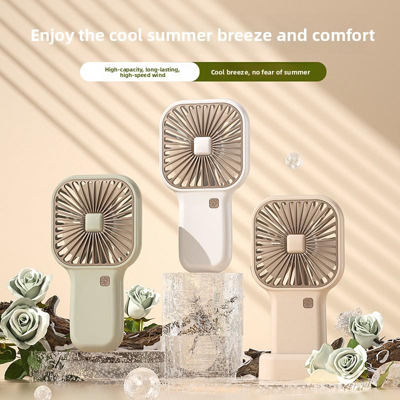 Mini Portable Cold-Soothing Handheld Fan - USB Charging Version - Compact Outdoor Ice-Cooling Handheld Electric Fan with 6 Speed Settings