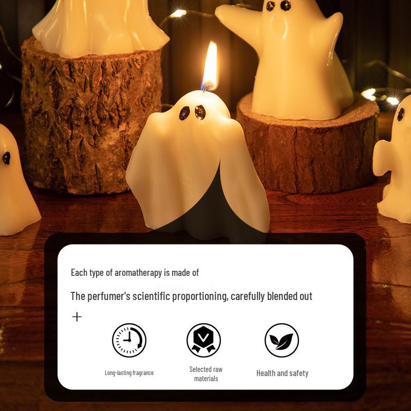 Halloween Ghost Candle Set: High-End Gift & Aroma for Home Ambiance