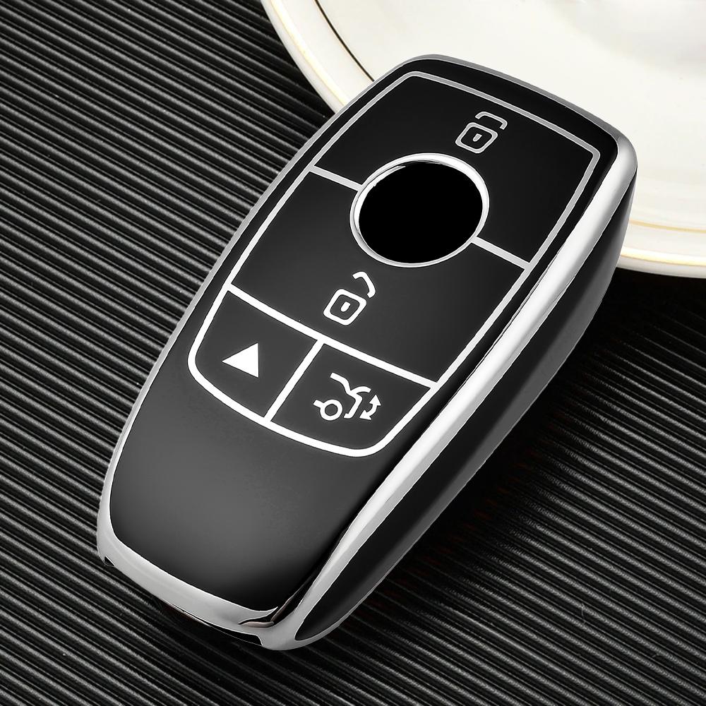 4 Tasten Auto Fernbedienung Schlüsselgehäuse Fob Abdeckung Schale für Mercedes Benz W205 W213 W222 X167 W177 A C E S G Klasse GLC CLA Schlüssel Schutz
