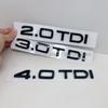 2026 Hot 3D ABS black TDI logo letter 1.9 2.0 2.5 3.0 4.0 5.0 TDI 30 35 40 45 50 55 TDI is suitable for Audi A3 A4 A5 A7 A8Q2 Q3 Q5 Q7 Q8