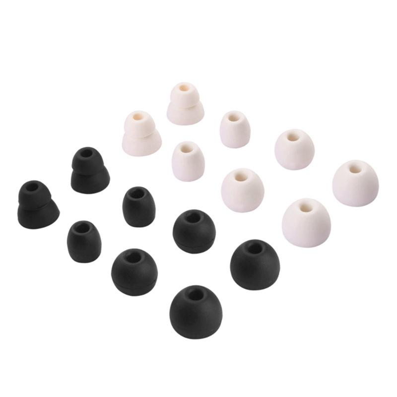 4Pairs Earbuds Cover In-Ear Tips Soft Silicone Ear Buds Accessories for Beats Flex / X / Powerbeats Pro Earphone Eartips