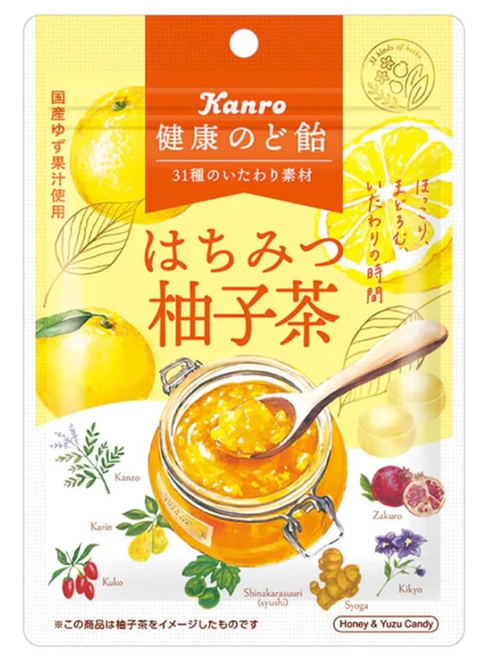 

Леденцы Kanro Healthy Throat Tea Honey Yuzu 80 г x 8 шт.