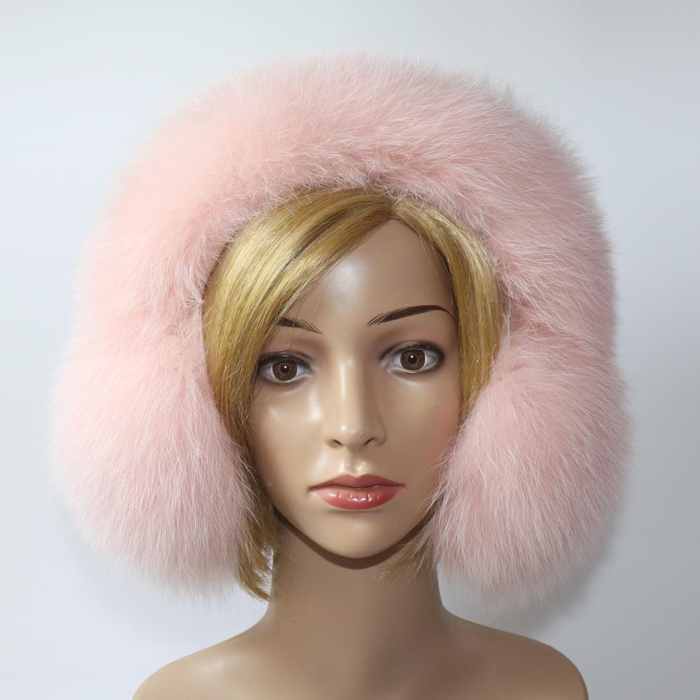 Real Fox Fur Earmuffs For Winter Women Warm Natural Raccoon Fur Earmuffs Girls Ear Warmer Genuine Fur Scarves Plush Ear Muff