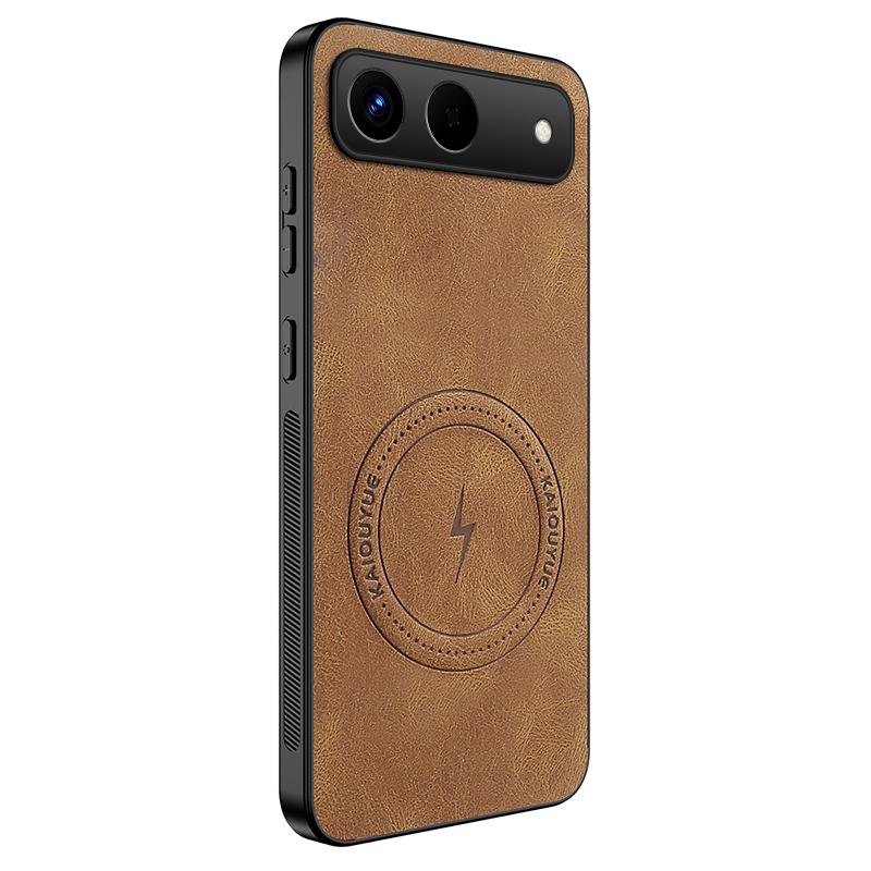 

For Tecno Spark GO Sheepskin Magnetic Phone Case For Tecno Spark GO 5G Fashion New Style Pattern Leather Phone Cover Capa Shell Tecno Spark Go коричневий