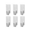 6Pcs Creative Storage Hook Waterproof Nail-free Installation