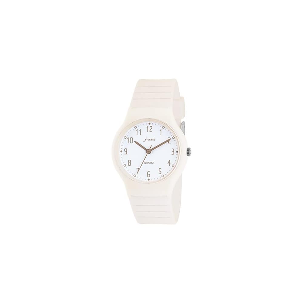 J-AXIS TCL74 Simple Earth Tone Pastel Watch 38mm Ivory Colorful Design