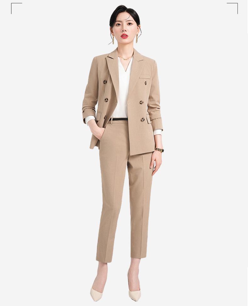 Elegant Women's Professional Spring/Autumn Suit for Work and Interviews