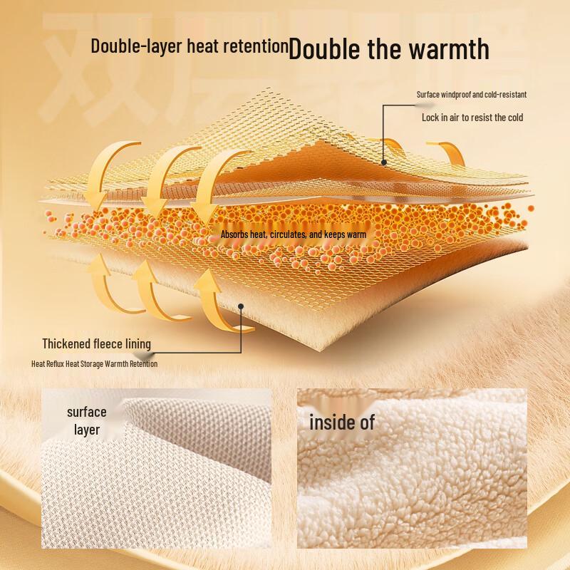 MINISO Men's Fleece-Lined Hooded Cardigan Jacket