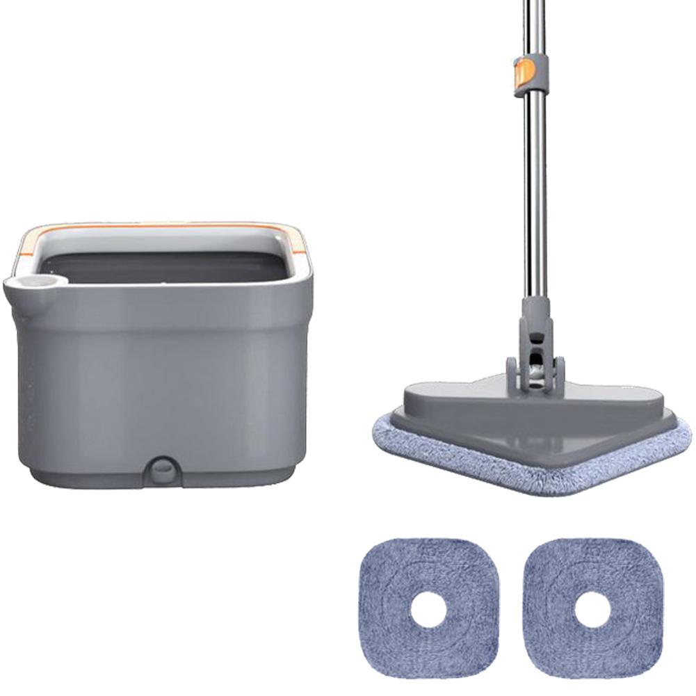 Practical Floor Cleaning Mop with Bucket Squeeze Floor Mop Hand-Free 360 Rotatable Adjustable for Automatic Door Corner