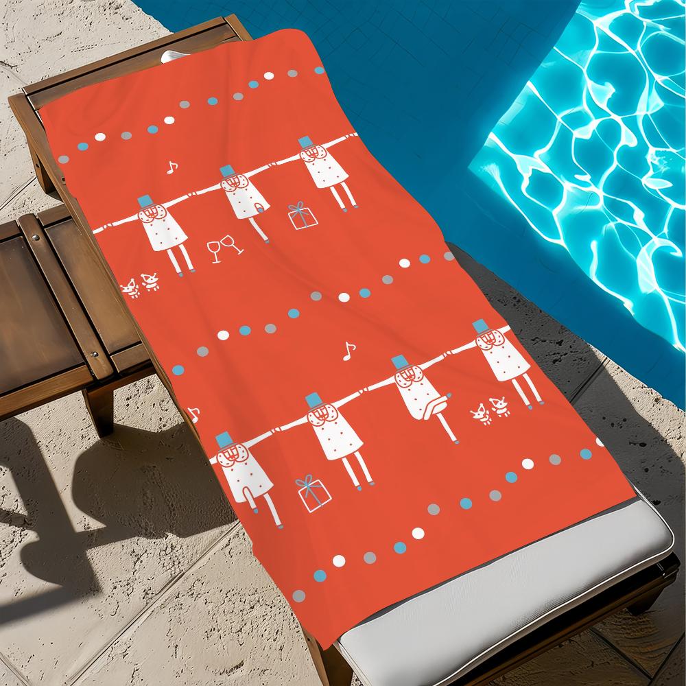 O-ojisan-n Anime niedliches Handtuch Strand Schnelltrocknend Weich Poolhandtücher Geschenk für Reise Fitnessstudio Dusche Camping Sport