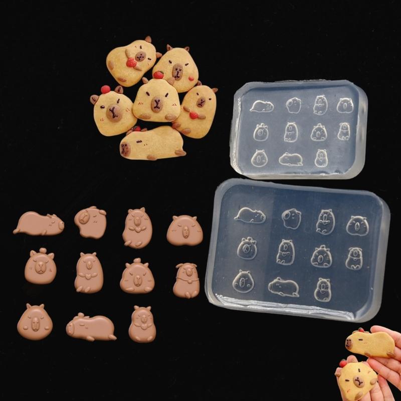 Capybara Shaped Silicones Molds Baking Molds for Making Candy Chocolate Cookie Muffins Mousses Cake Fondant Decorations