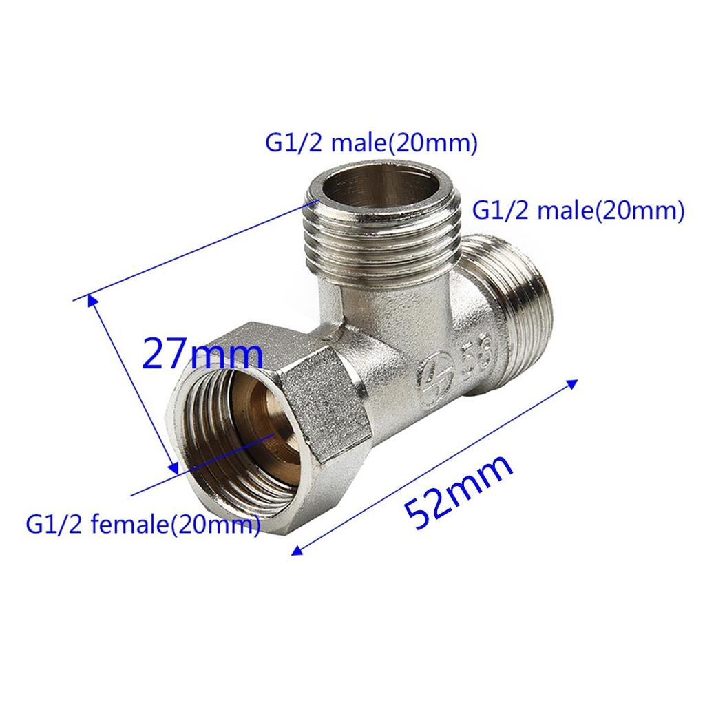 Fitting Diverter Valve Shower Arm Hand Shower Home Toilet Copper G1/2