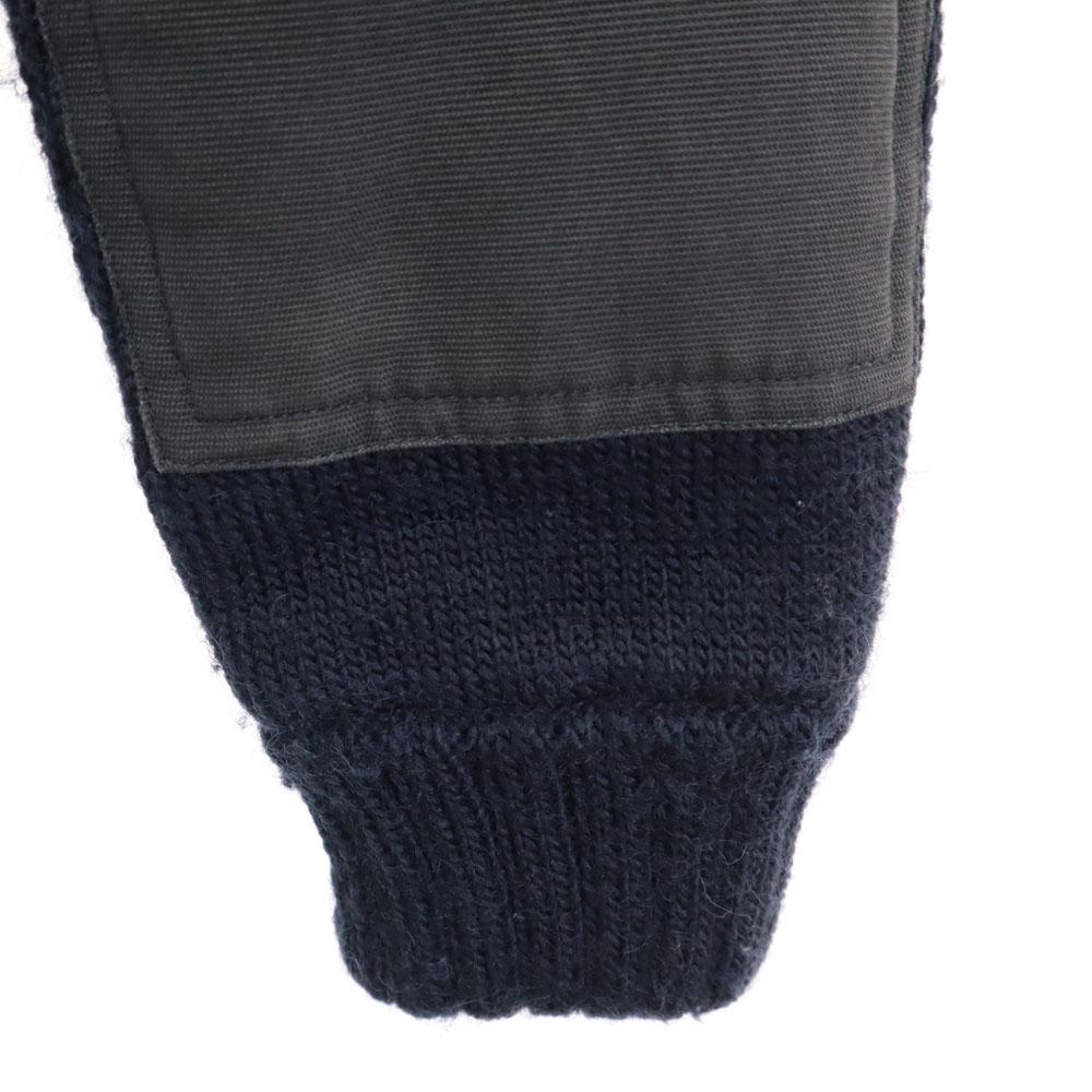 HYSTERIC GLAMOUR Nordic Pattern Knit Jacket S Navy Blouson Men's Used