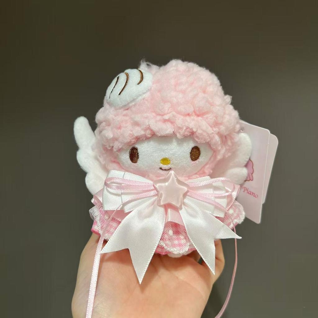 Sanrio My Melody Little Sheep Piano Plush Keychain Ornament Gift