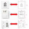 5V 2.1A Double USB Power Socket Embedded Double USB Desktop Receptacle Charging Power Panel Module Outlet Replacement