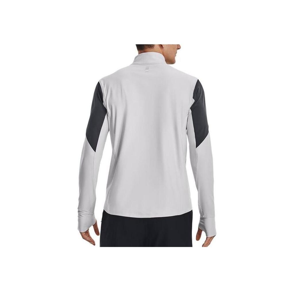 Under Armour Color Block Breathable Casual Long Sleeve T-Shirt Men Tops Black White 1326595-018