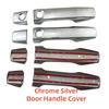 Car Carbon Door Handle Cover Protector For Toyota Land Cruiser FJ200 LC200 2008 2009 2010 2011 2012 2012 2014 2015 Paste Style