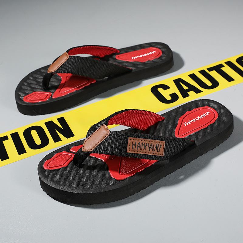 

2024 Высококачественные брендовые модные мужские шлепанцы летние пляжные шлепанцы мужские повседневные дышащие утолщенные пляжные мужские тапочки для отдыха на открытом воздухе 45 красный