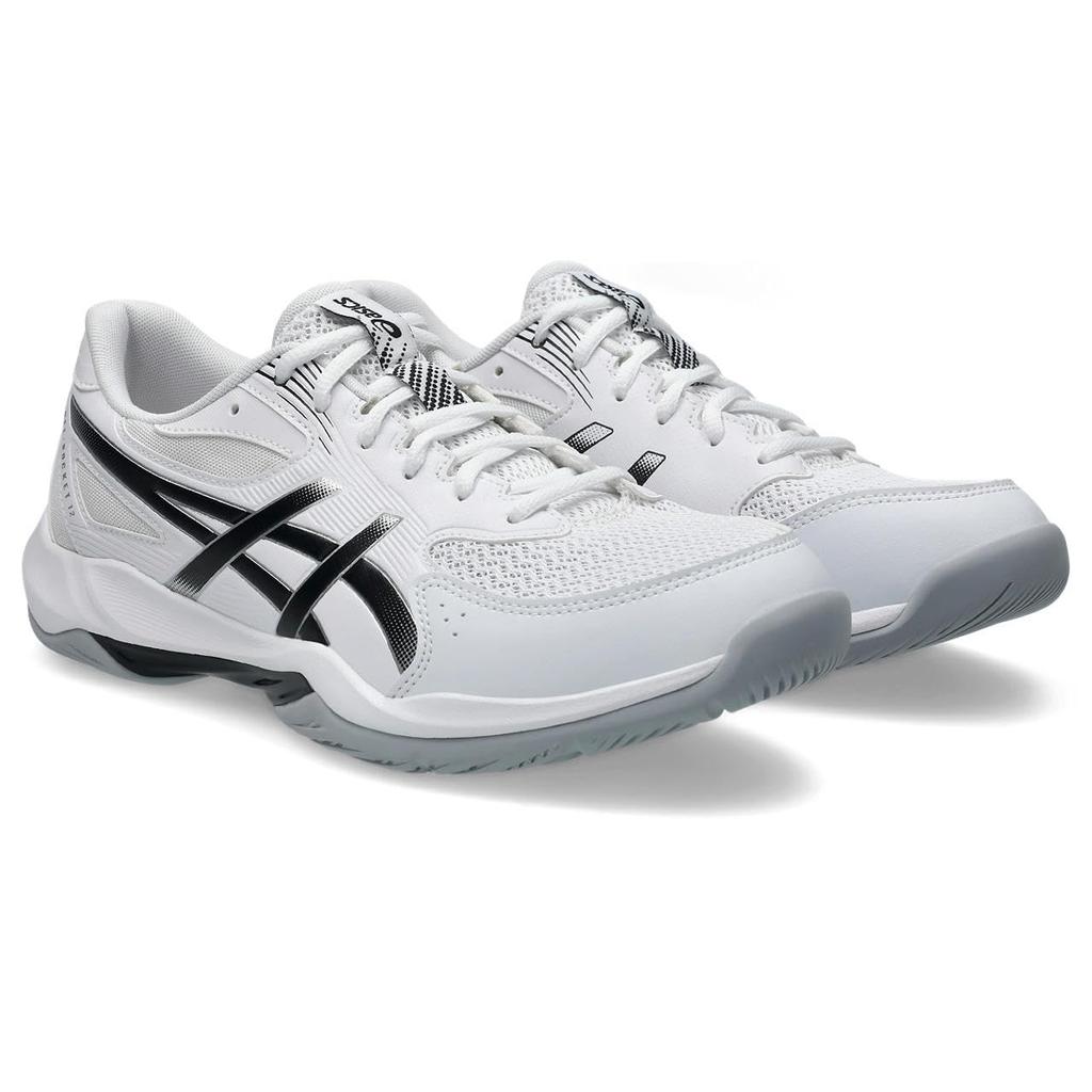 ASICS 12 Indoor Sports Shoes Unisex Size 101 2E GEL-ROCKET (1073A080), Adult, (White/Black), 26.0 cm,