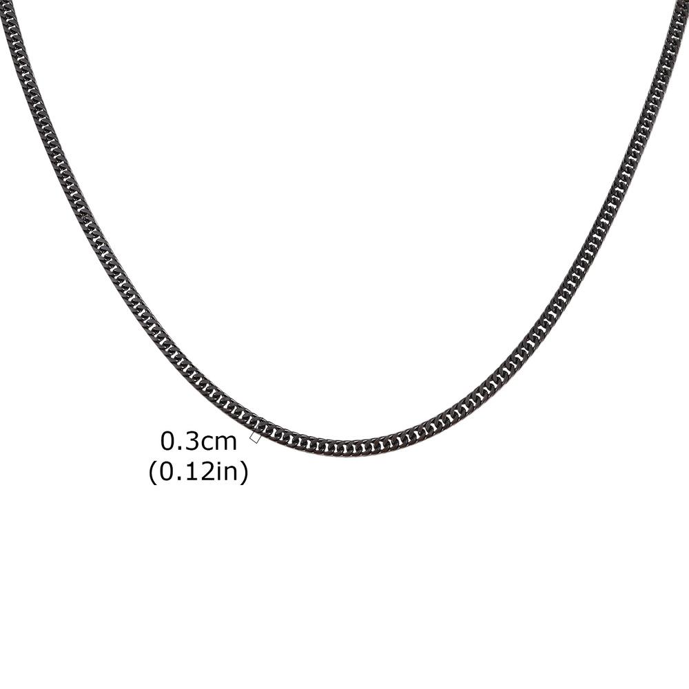 Vnox 3/5/7/9mm dikke Cubaanse schakelkettingen voor mannen en vrouwen, eenvoudige Miami schakelketting, waterdichte roestvrijstalen unisex ketting