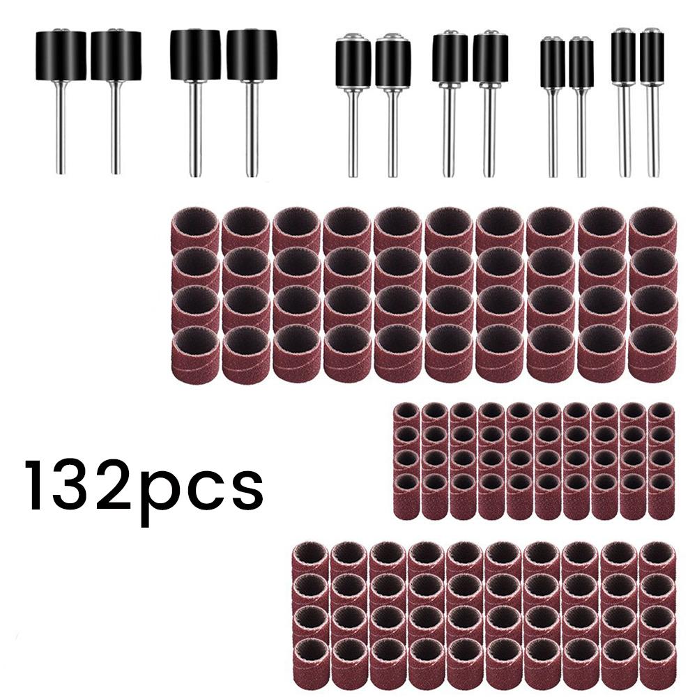 

Sanding Drum Kit Grit #80 #120 Dremel Sleeves With Sanding Mandrel Sanding Band For Dremel Nail Drill Rotary Tool Abrasive Tools