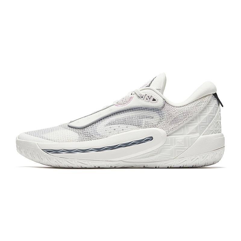 ANTA Shock Wave 6  White Silver  Men s 112431106Q-6 EU 44.5