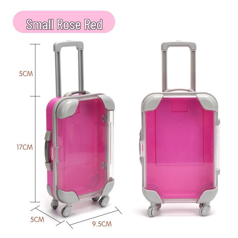 Compact Clear Cosmetic Trolley Case with Universal Wheels, Large Capacity, Thickened for Eyelash and Desktop Decor