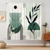 2 Panels Nordic Minimalist Plant Geometry Curtains   Versatile Design Suitable for Any Style   Creating a Peaceful Living Space