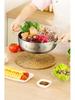 304 Food-Grade Stainless Steel Triple-Layer Stockpot for Induction Cookers - Perfect for Clear Soups and Universal Boiling, Uncoated.