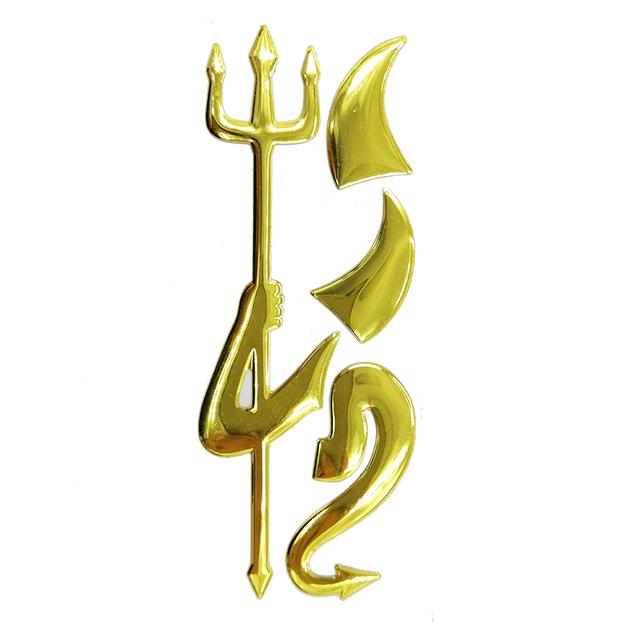 Cool Devil 3D Car Sticker Auto Styling Decoration Decal Soft PVC Chromed Emblem Badge Car Logo Sticker