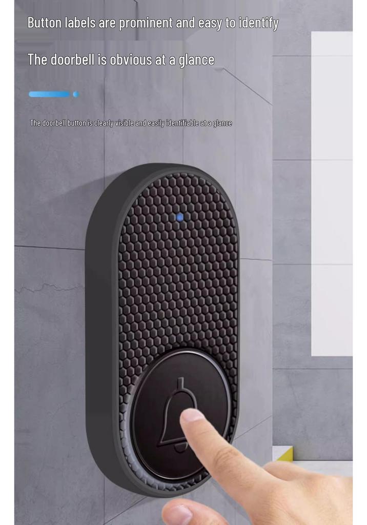 Ultra-Long Distance Smart Wireless Doorbell with One-Button Caller for Elderly and Patients