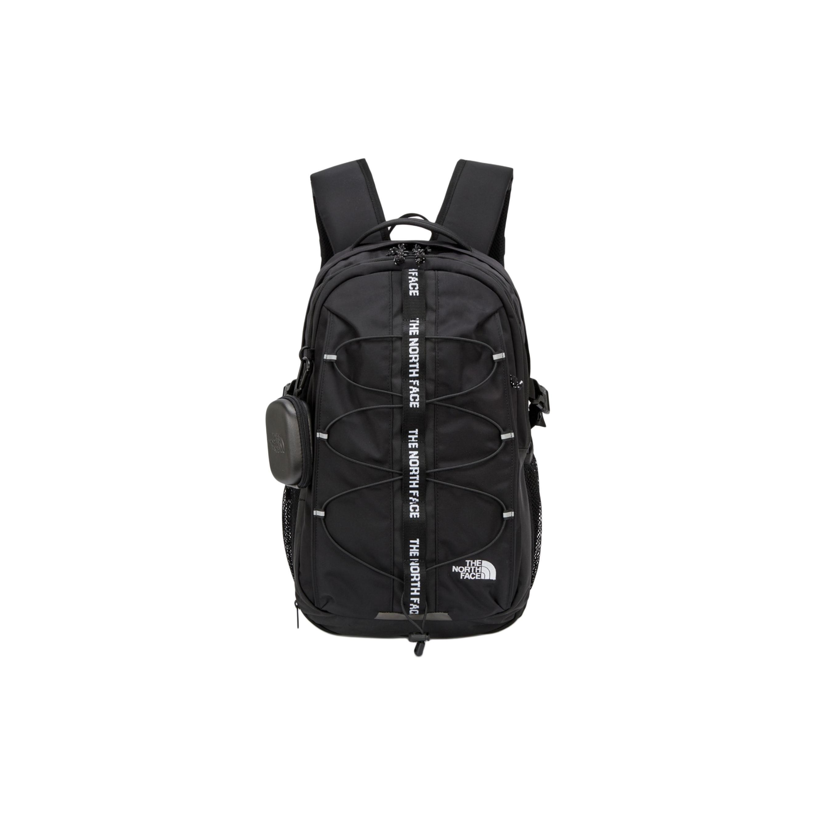 The North Face 30L Zipper Closure Large Capacity Backpack Unisex Backpack Black NM2DQ07J Black