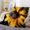 Dream Sun Flowers Nordic Daisy Yumuşak Battaniyeler, Sıcak Tut Atma Battaniyesi Piknik Yatakları Kanepe Ev Yatak Odası Hediyesi için Rahat Battaniye