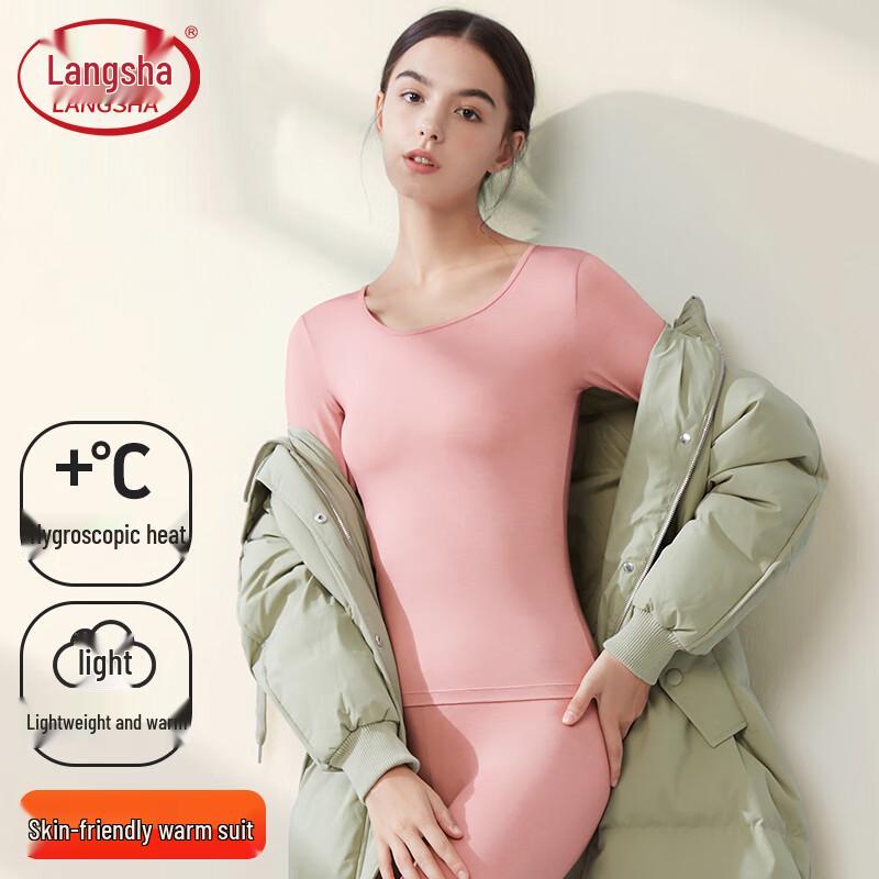 

Langsha Women s & Men s Self-Heating Thin Thermal Underwear Set L