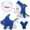 28CM Shark Dog Stuffed Animals Shark Dog Plush Toy Blue Sawtooth Ocean  Plushies for Baby Boys Girls Kid Birthday Christmas Gift