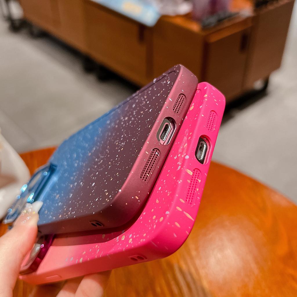 Applicable To Apple 15 ProMax Gradient Phone Case Psychedelic Starry Sky IPhone 14 Creative Lens Film 13 Protection Case