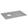 Shower Curb Kit, 1524x965mm Shower Pan Kit with 160mm Offset Drain, Lightweight EPS Shower Installation Kits with 2 Waterproof Cloths, Shower Pan
