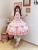 Lolita JSK Jumper Skirt Dress Tiered Ribbon Frill Dress Palace Style Forest Girl Sleeveless Girl Child Classic Lolita Fairy Tale Alice Princess Young
