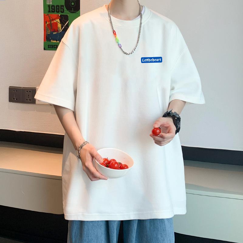 Men Short Sleeve Print Cotton T Shirt Summer Tops