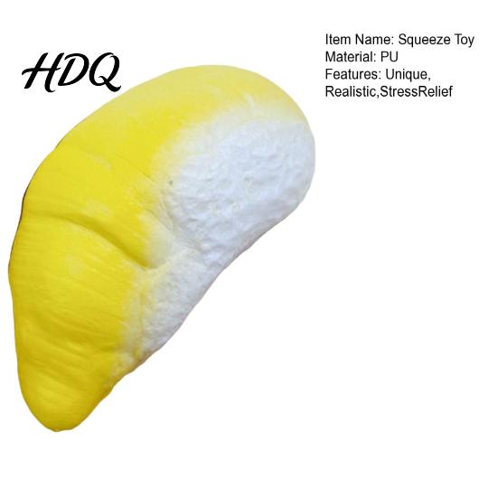 Kids Stress Toy Soft Realistic Durian Squeeze Slow-Rising PU Fidget for Relief Cute Fruit-Shaped Decompression Gadget Adults Anti-stress