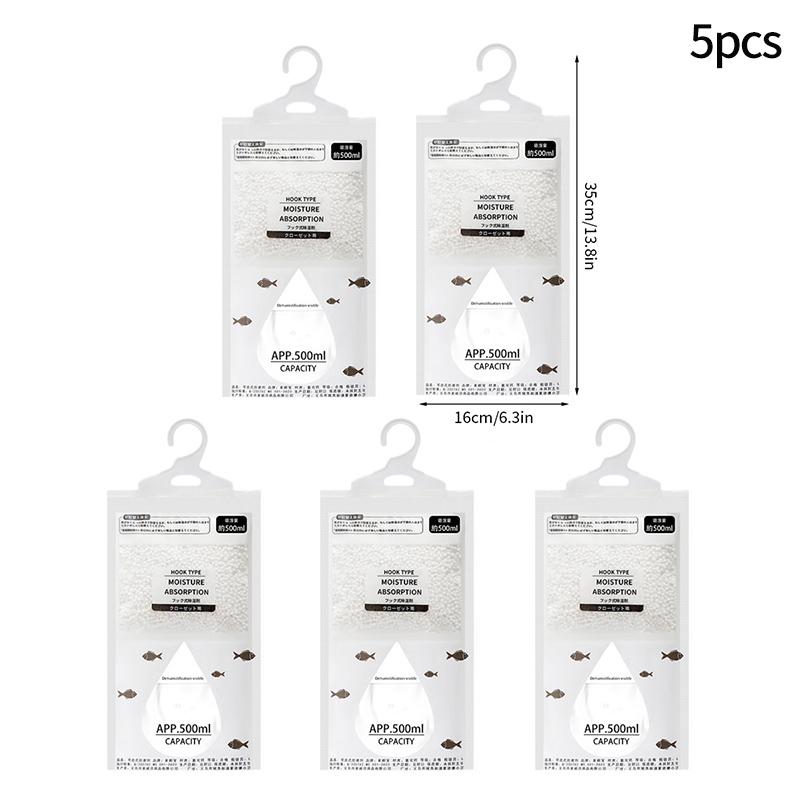 Reusable Household Dehumidification Box Wardrobe Closet Hanging Humidity Water Dehumidifier Bag Moisture Absorber Desiccant