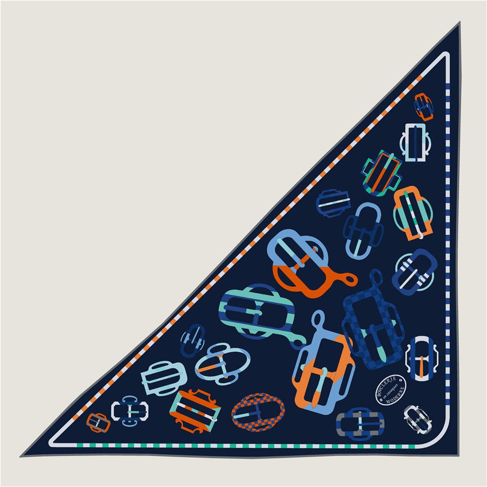30% Silk 70% Cashmere Scarf Women Hand Rolled Fashion Print Triangle Scarves Wraps Bandana Big Hijabs Female Foulard