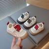 2025 Autumn New Boys and Girls Soft-soled Toddler Shoes Non-slip Infant Shoes Non-slip Children's Functional Shoes Leather Surface