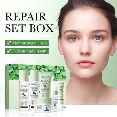 Set idratante lenitivo e riparatore a sei pezzi Centella Asiatica, set anti-rughe sbiancante e riparatore