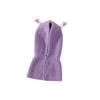 Bear Ear Shape Kids Soft Balaclava Warmer Knitted Beanie Children Pullover Hat Cap Scarf All-in-One Windproof Ski Scarf Hat